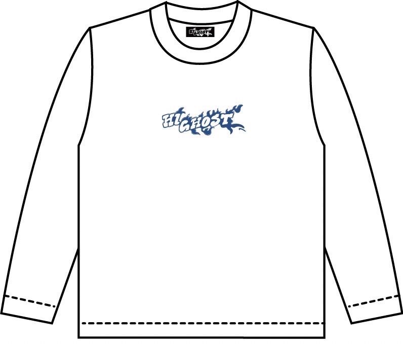 GHOST CAR L/S TEE -WHIT-