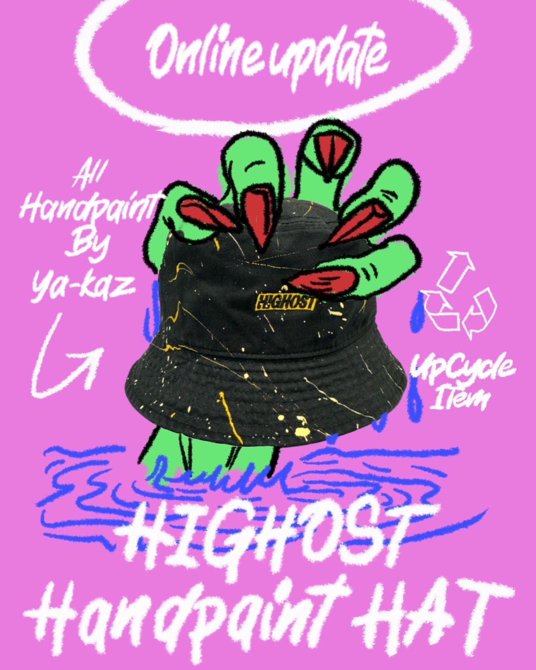 HIGHOST Hand paint HAT