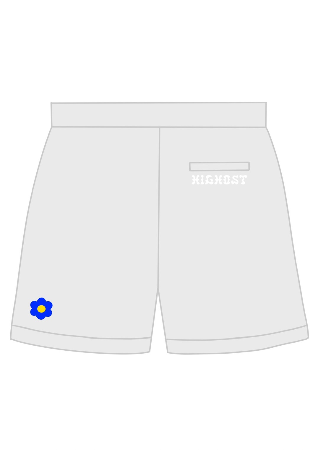 HIGHOST SURF CLUB SWEAT SHORTS (ASH GRAY)