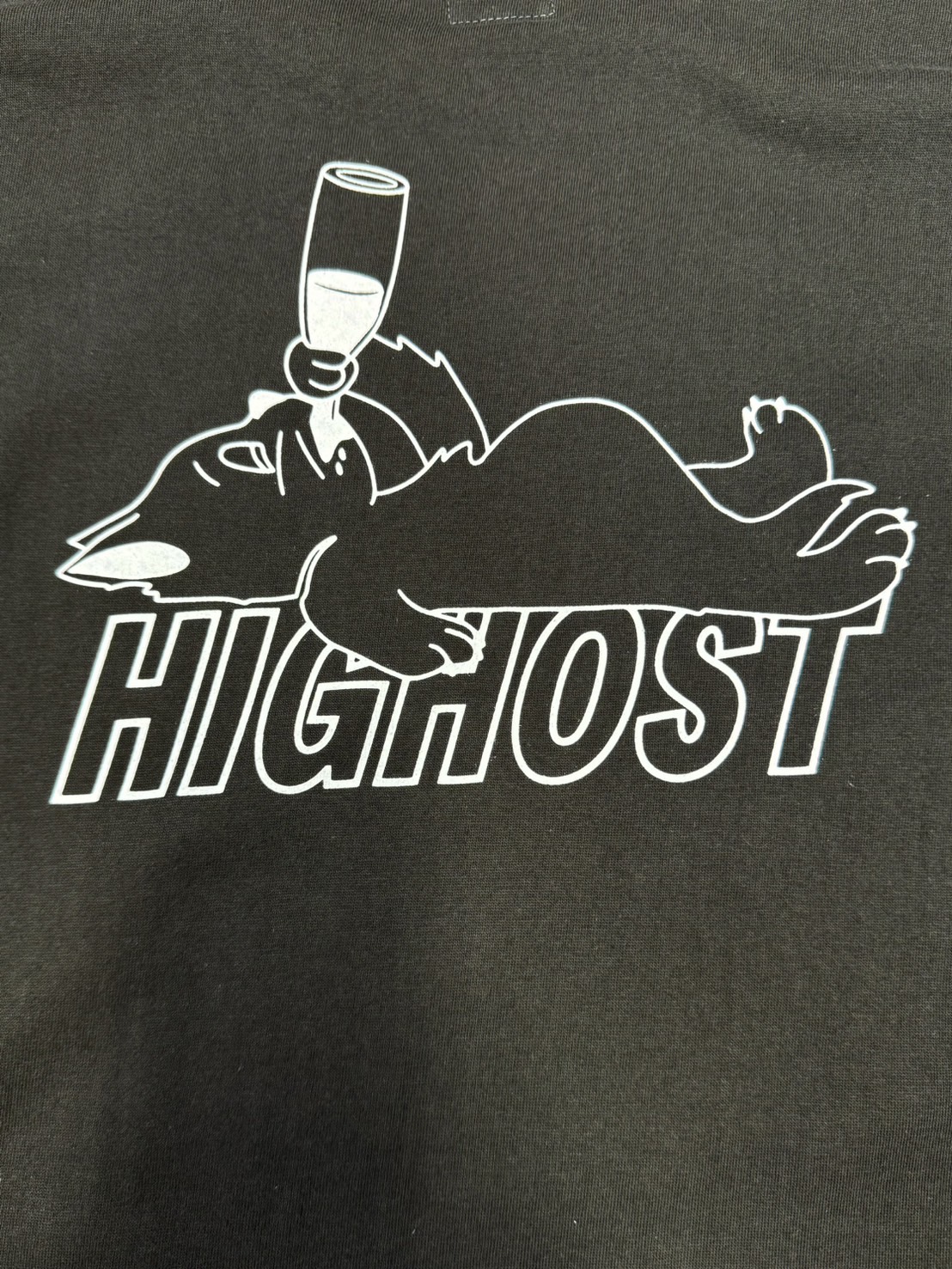 HIGHOST BLACK CAT LONG T-SHIRTS