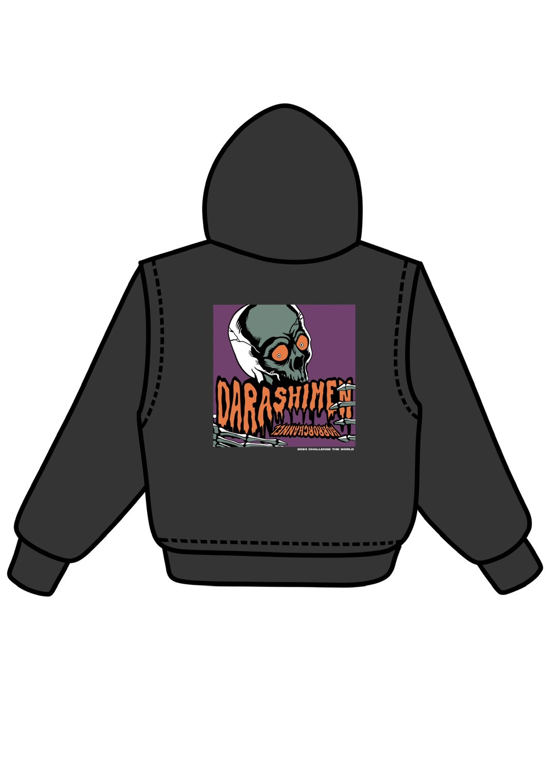 HIGHOST DARASHIMEN CHALLENGE THE WORLD HOODIE