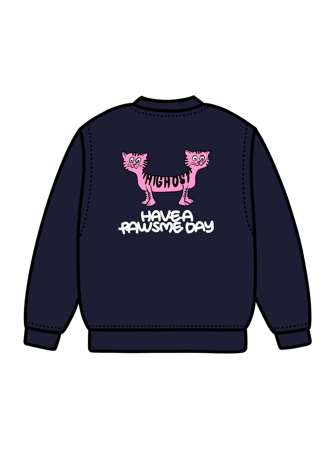 HIGHOST GHOST TWIN CAT SWEAT