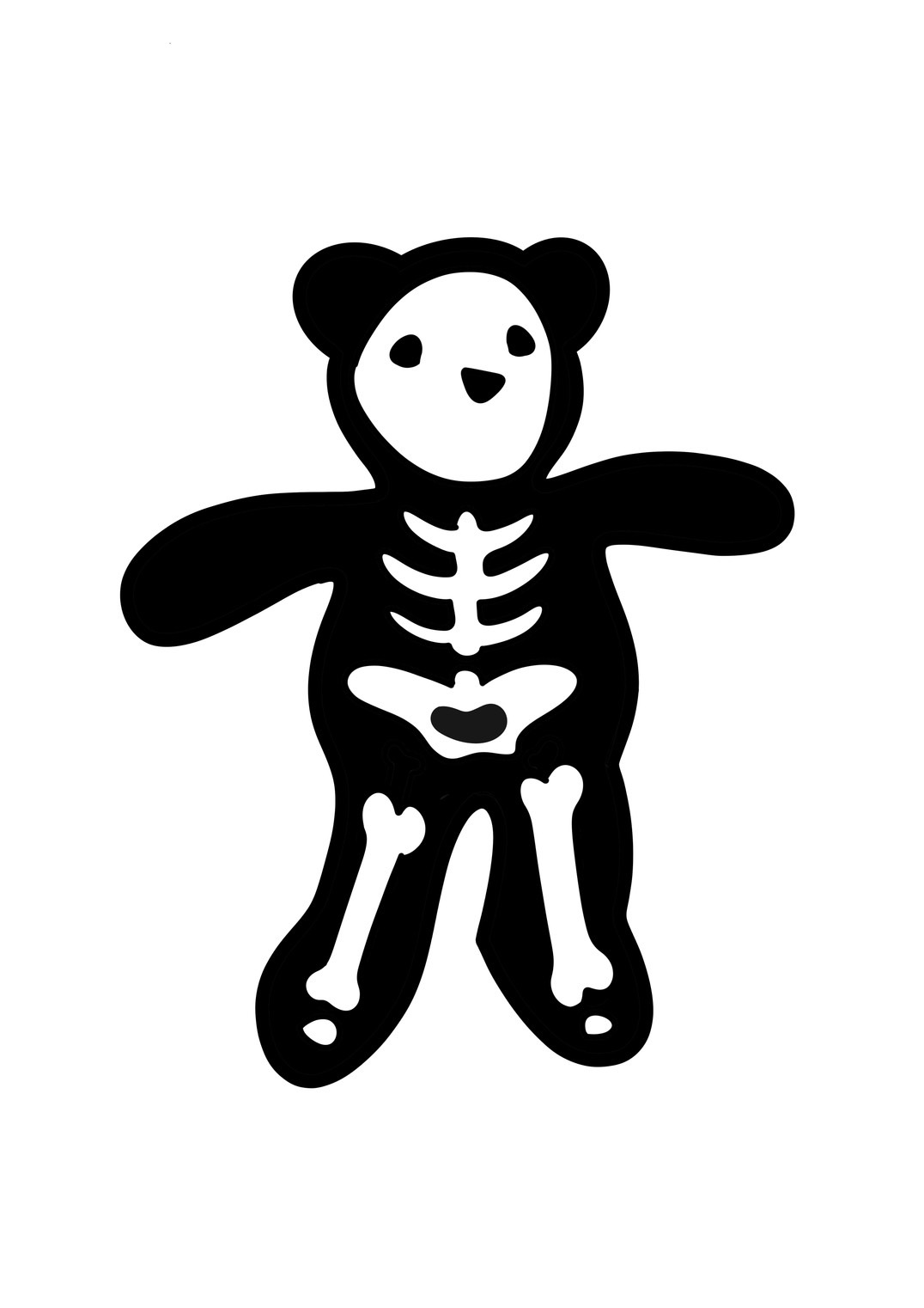 HIGHOST SKULL BEAR LONG T-SHIRTS