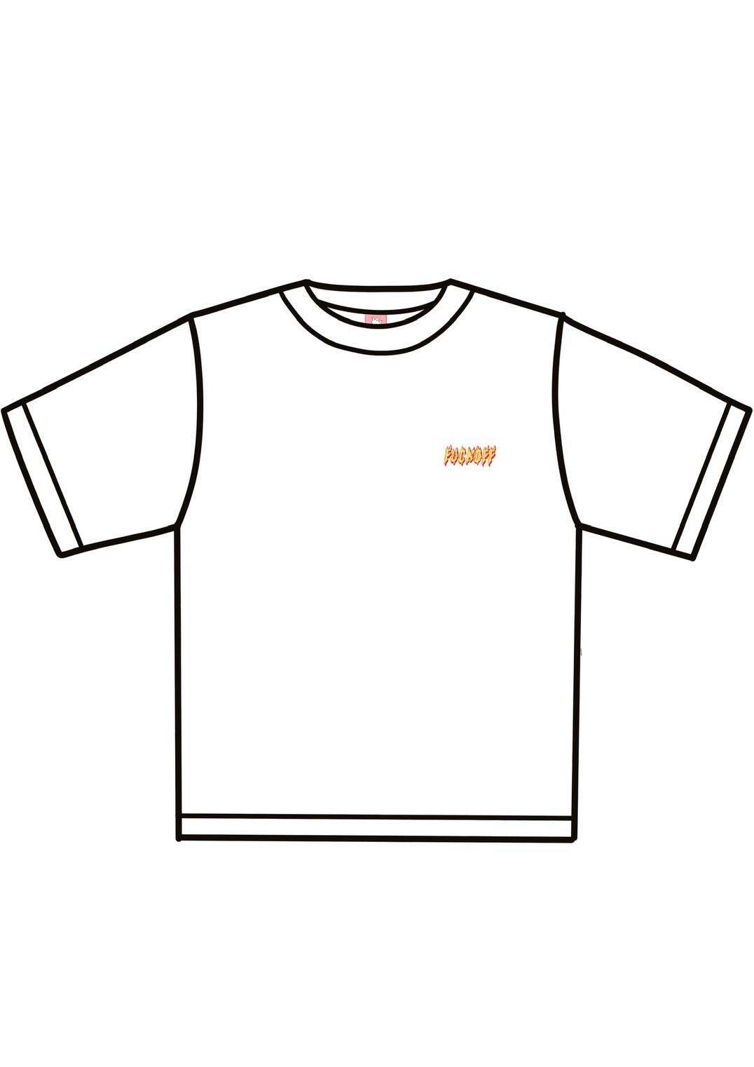 HIGHOST (WHITE) GHOST FIRE T-SHIRT