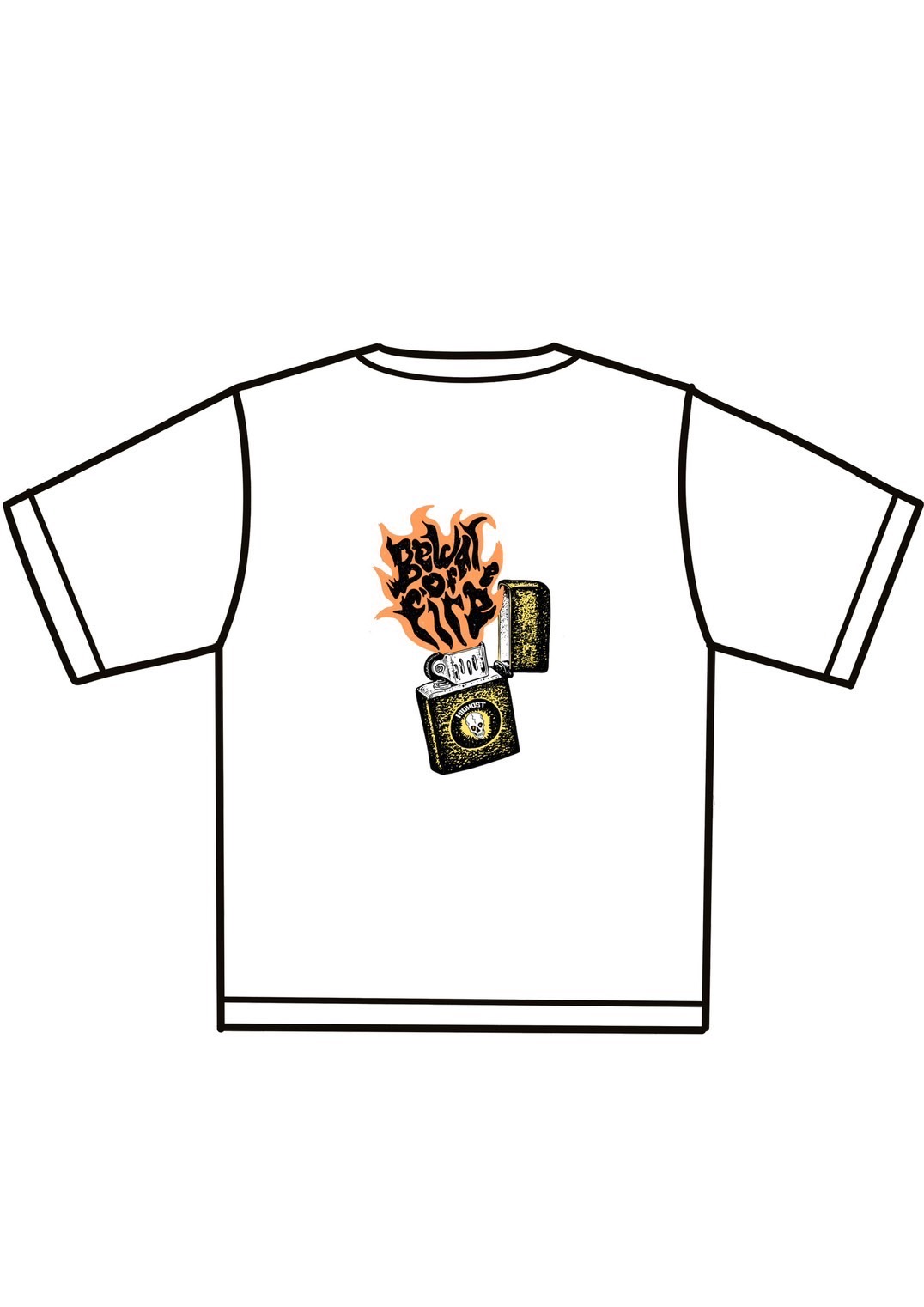 HIGHOST (WHITE) GHOST FIRE T-SHIRT