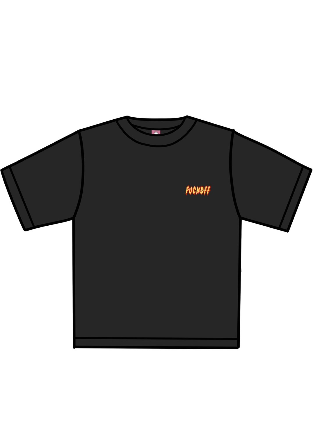 HIGHOST (BLACK) GHOST FIRE T-SHIRT