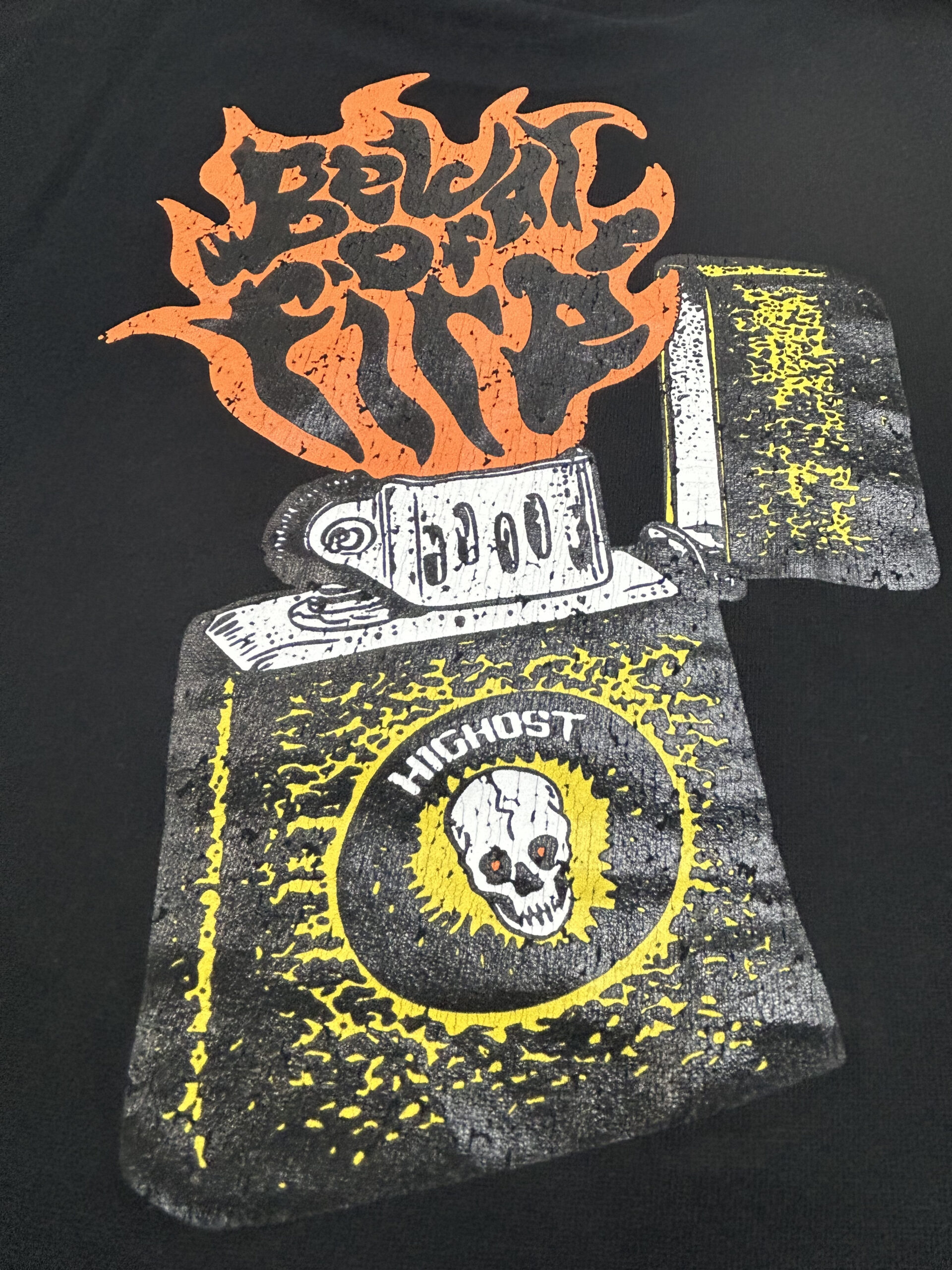 HIGHOST (BLACK) GHOST FIRE T-SHIRT