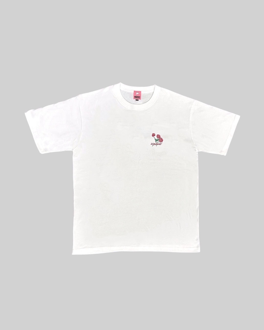 HIGHOST “CHAOS ROSE” Tee WHITE