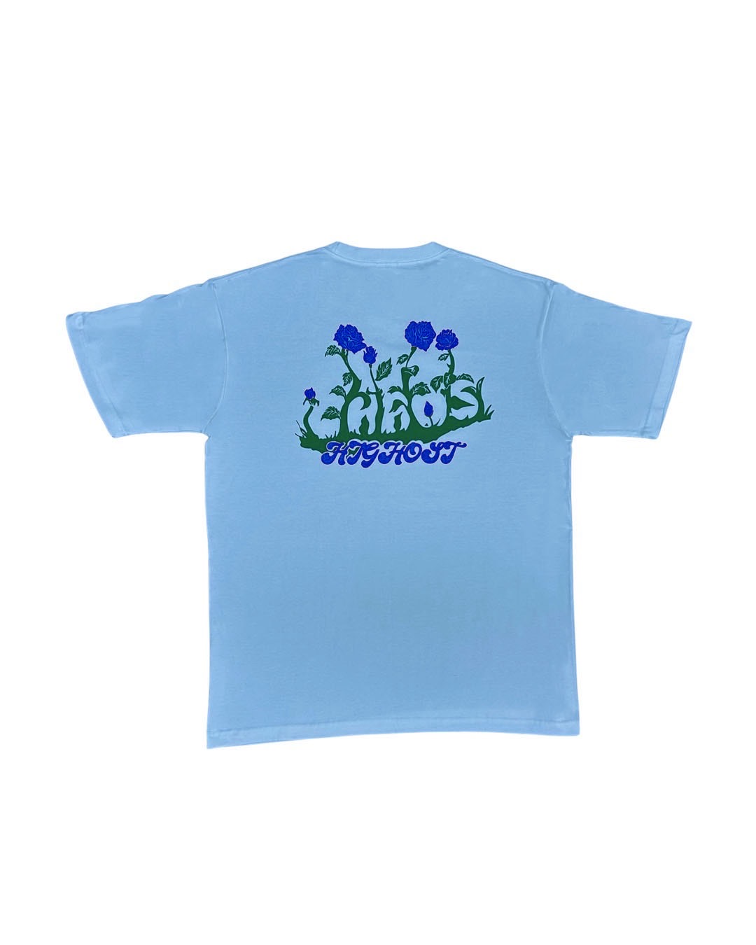 HIGHOST “CHAOS ROSE” Tee Light blue