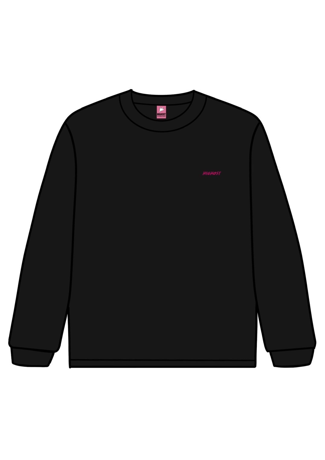 HIGHOST RE:GHOSTS (BLACK )LONG T-SHIRTS