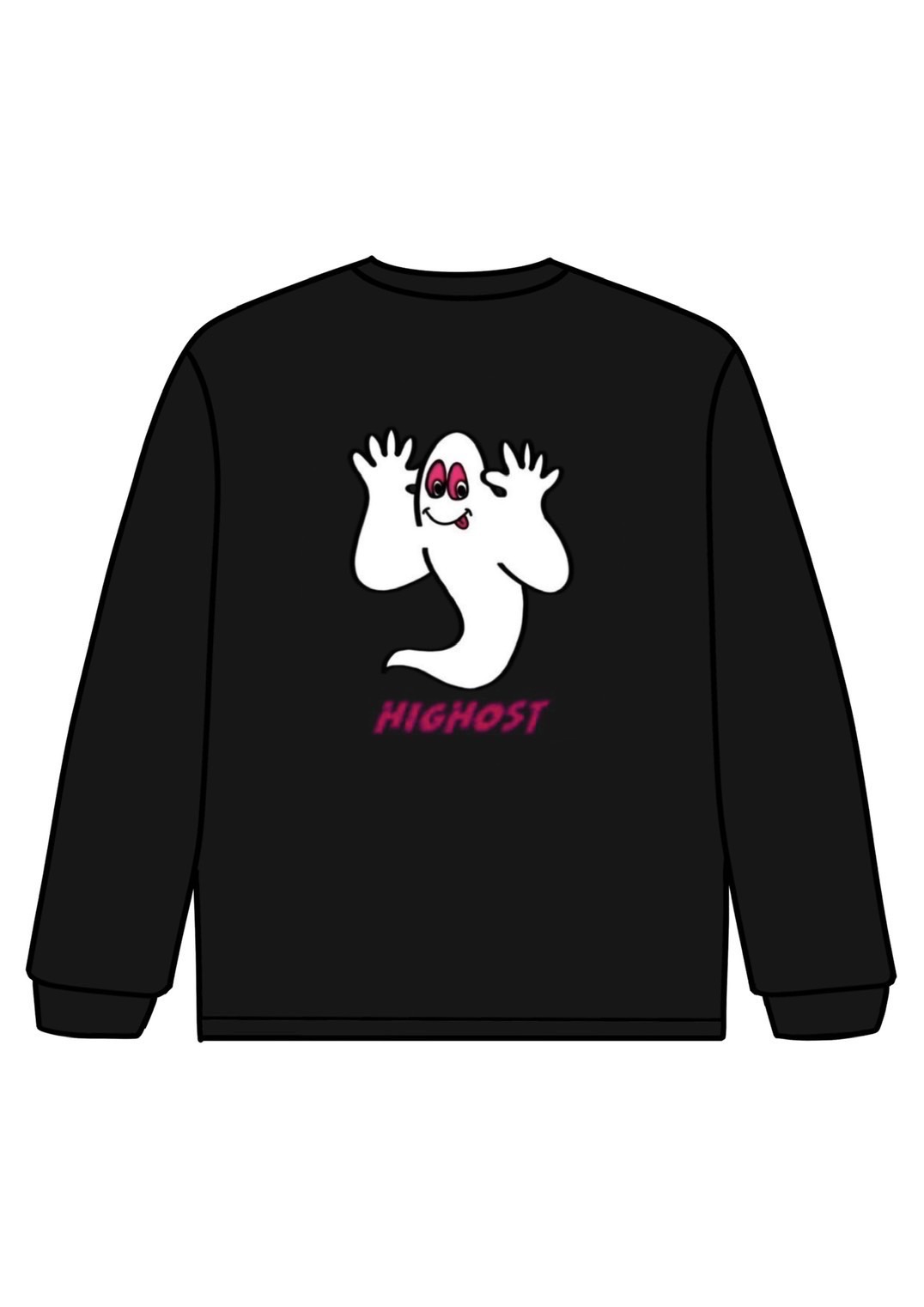 HIGHOST RE:GHOSTS (BLACK )LONG T-SHIRTS