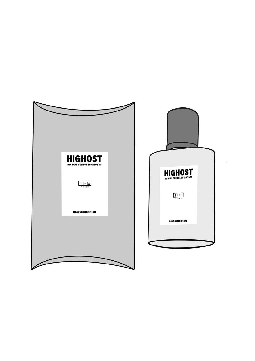 HE COLOR XHIGHOST FRAGRANCE PUFF