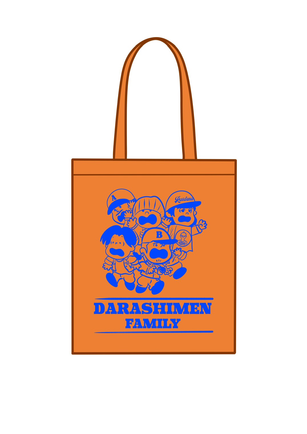 HIGHOST DARASHIMEN ALL STAR TOTE BAG８（オレンジ）
