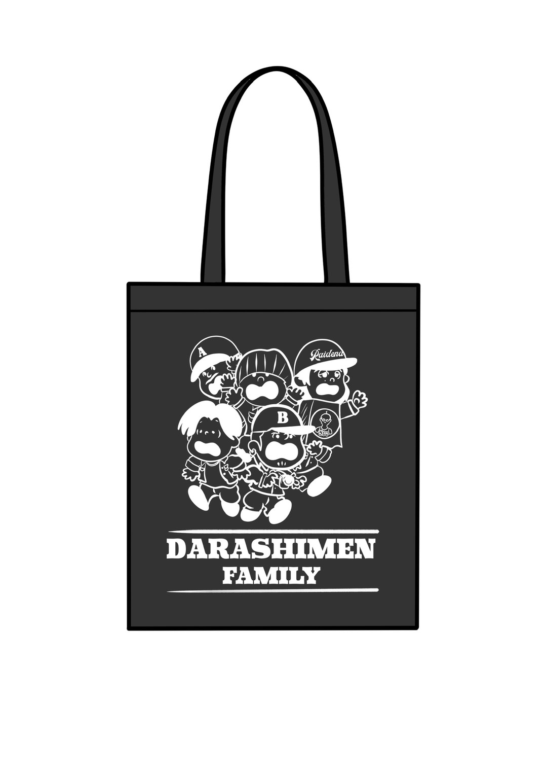 HIGHOST DARASHIMEN ALL STAR TOTE BAG（ブラック）