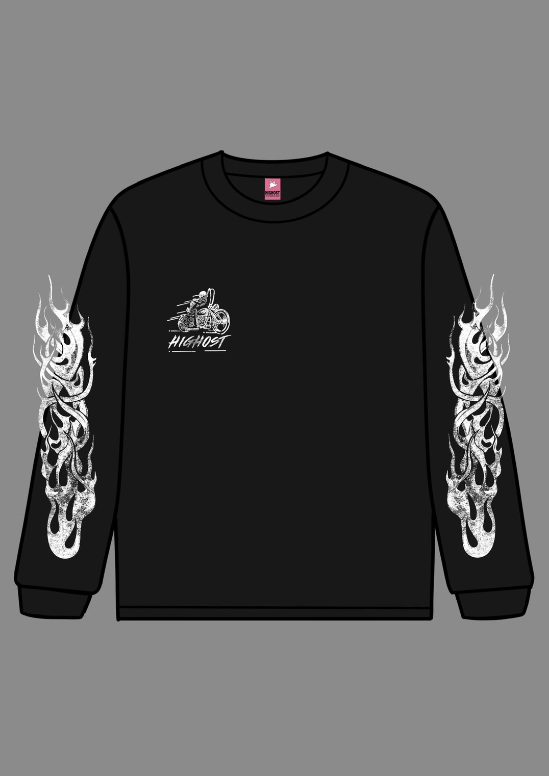 LEATHER WOLF××HIGHOST COLLABORATION LONG T-SHIRTS(ピグメント加工)