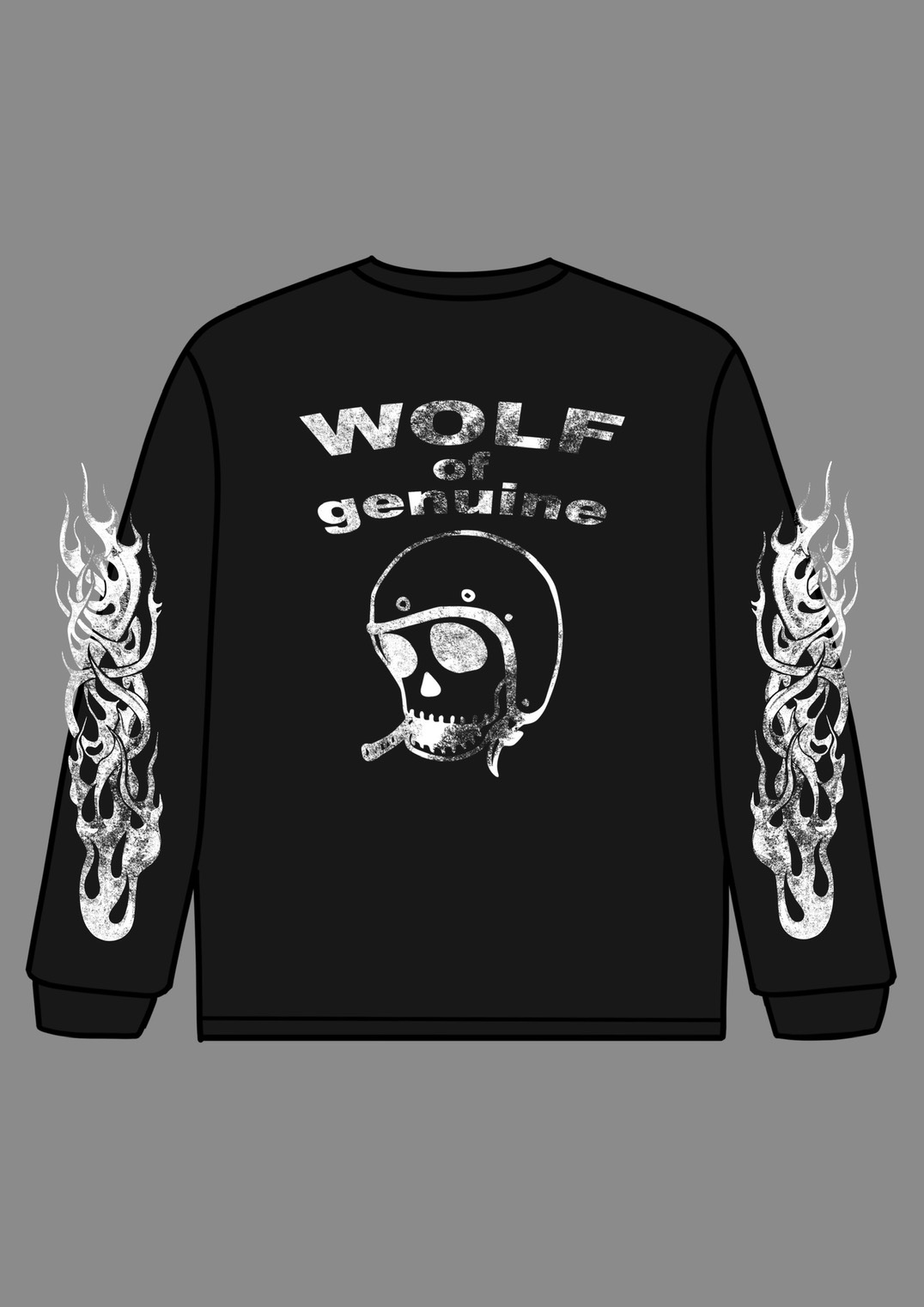 LEATHER WOLF××HIGHOST COLLABORATION LONG T-SHIRTS(ピグメント加工)