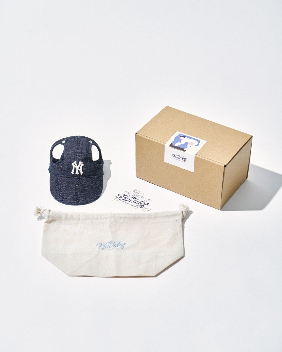 MyBuddy CITY DOG DENIM CAP (INDIGO)